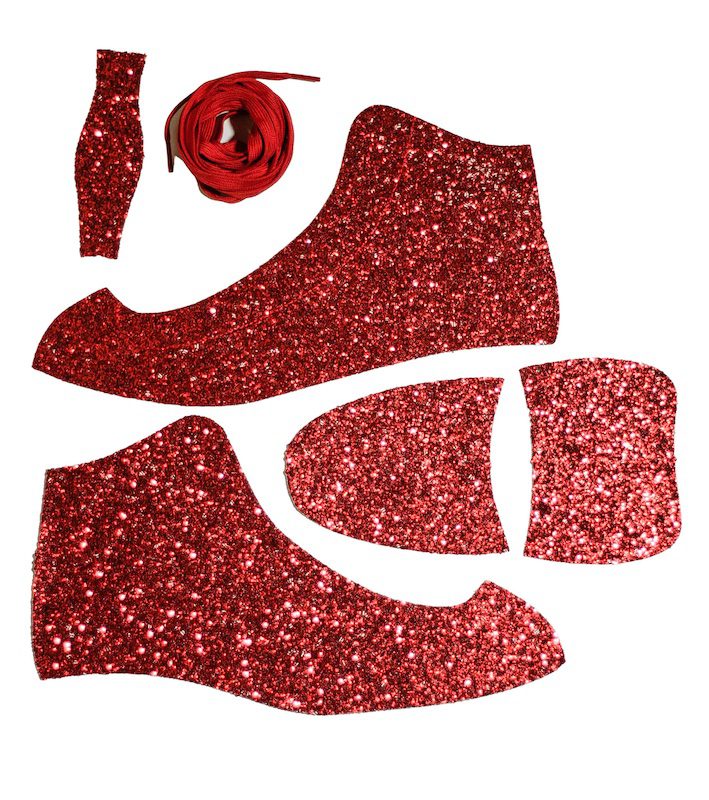 American Roller Skate Wrap Sparkle Red