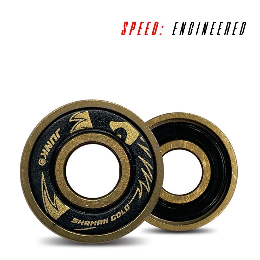 Junk Shaman Gold 6IX Ball Ceramic + Gold Titanium Bearings (16 Pack) World Record Edition