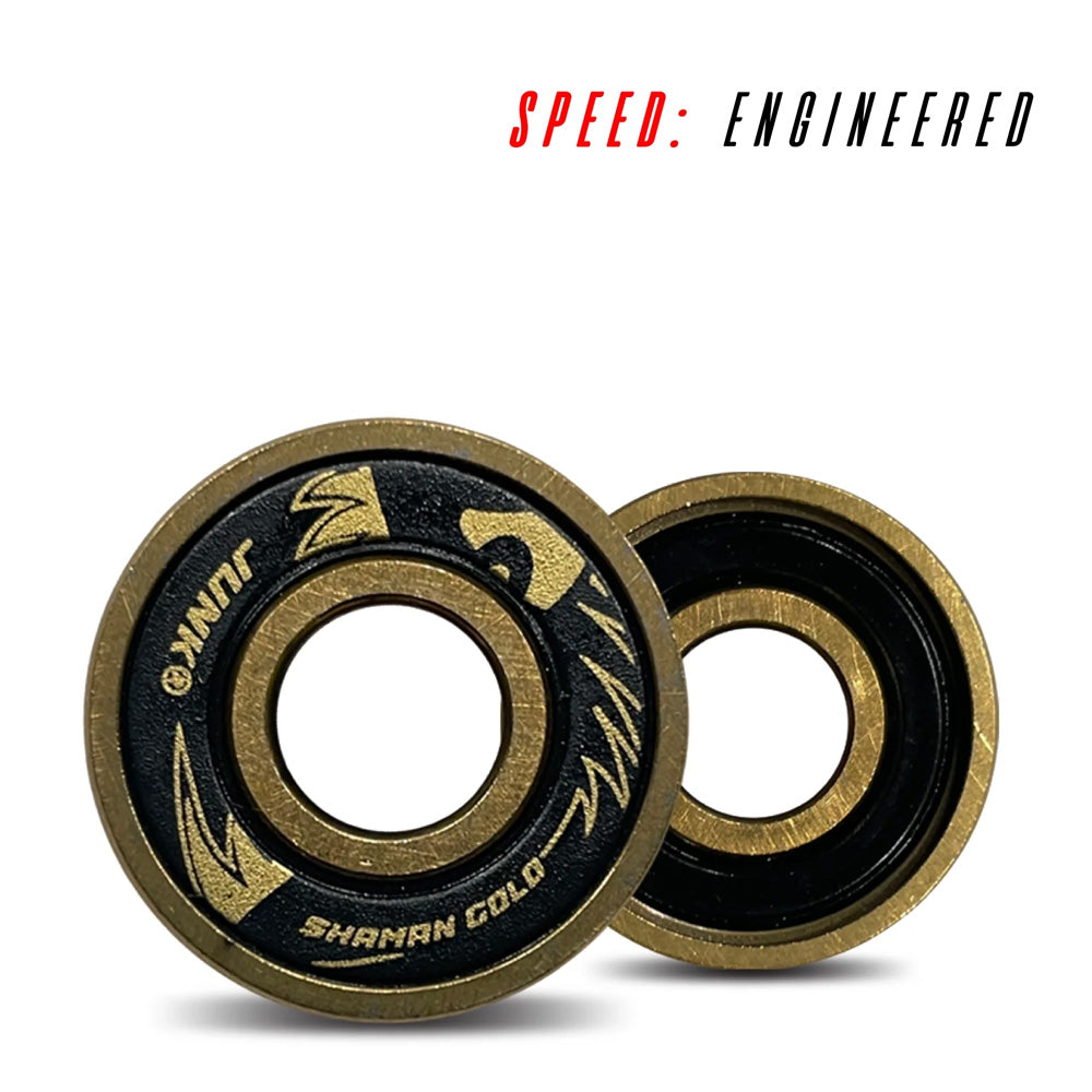 Junk Shaman Gold 6IX Ball Ceramic + Gold Titanium Bearings (16 Pack) World Record Edition