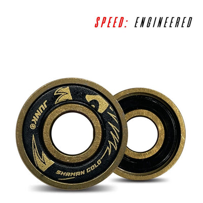 Junk Shaman Gold 6IX Ball Ceramic + Gold Titanium Bearings (16 Pack) World Record Edition