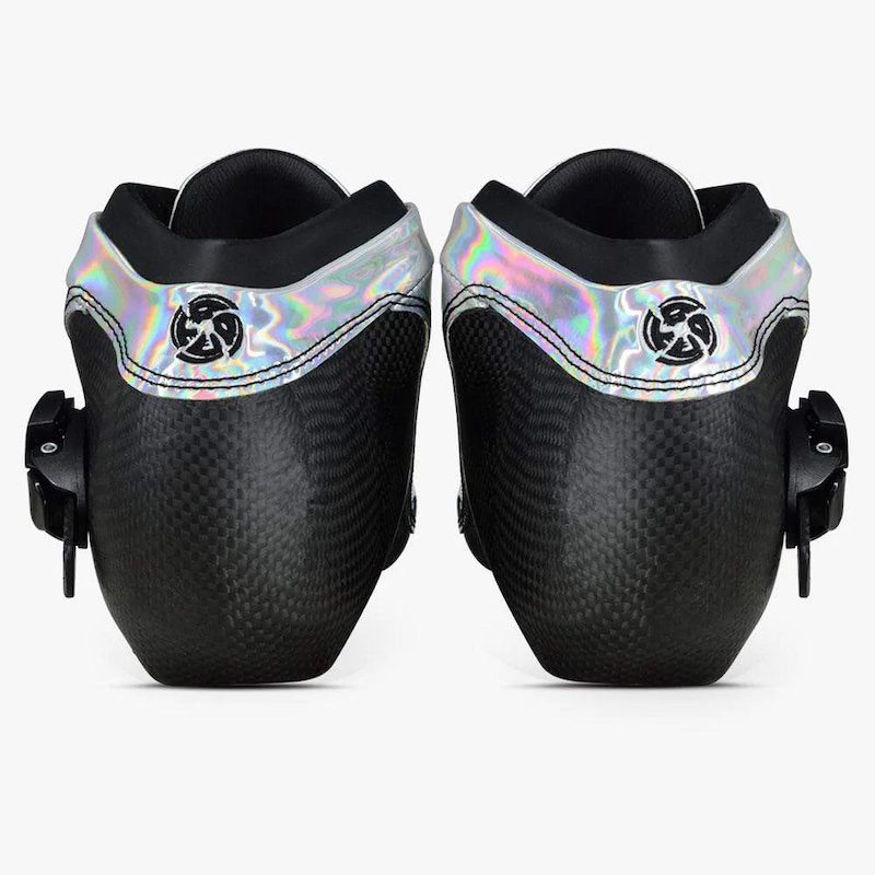 Bont BNT 195mm Inline Speed Skate Boots Silver Rainbow