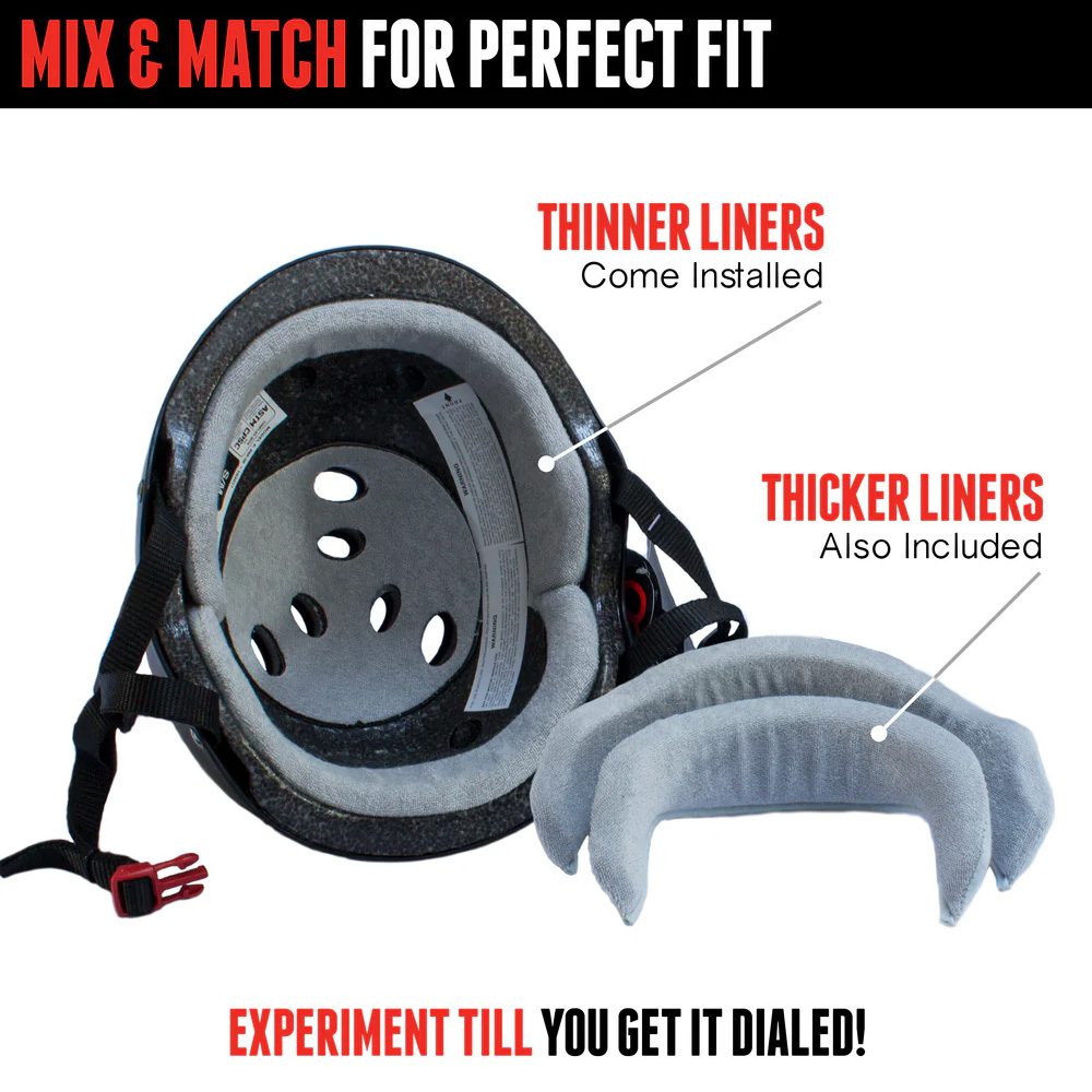 Triple 8 Certified Sweatsaver Helmet Black Matte