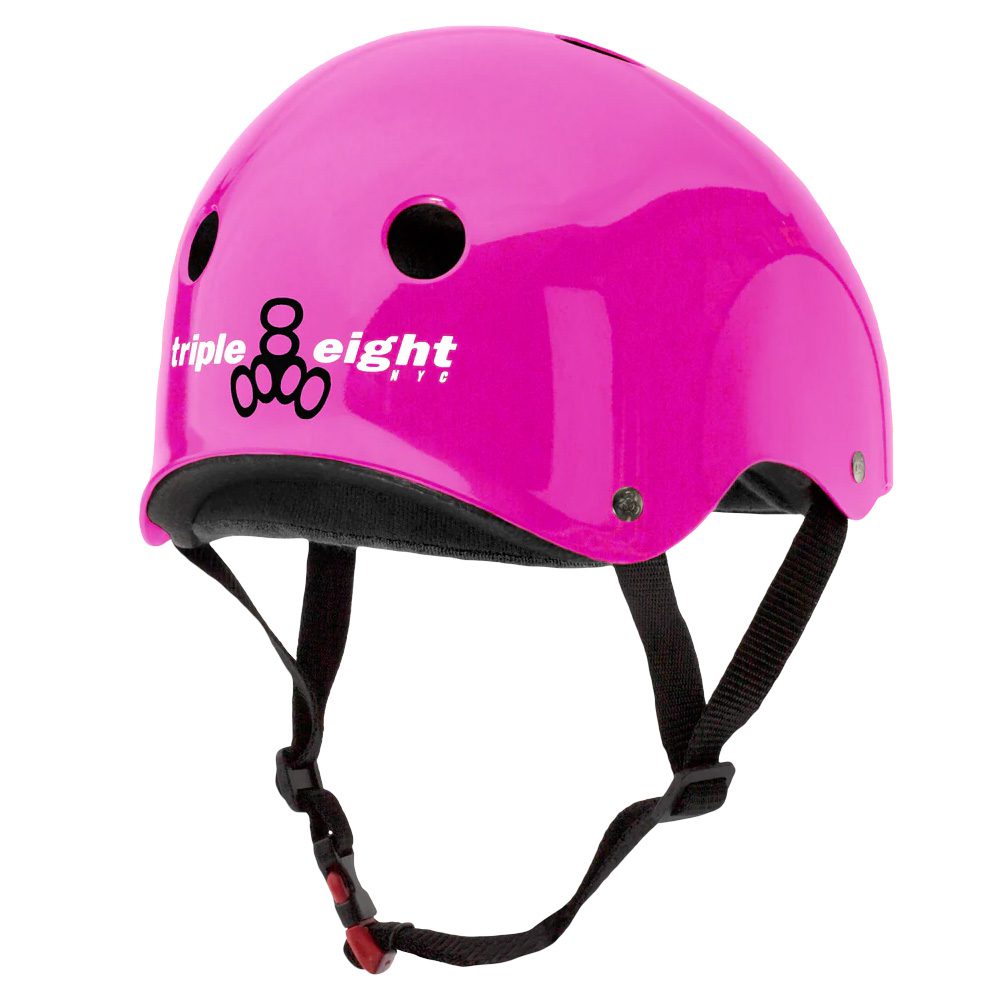 Triple 8 Certified Sweatsaver Helmet Pink Glossy