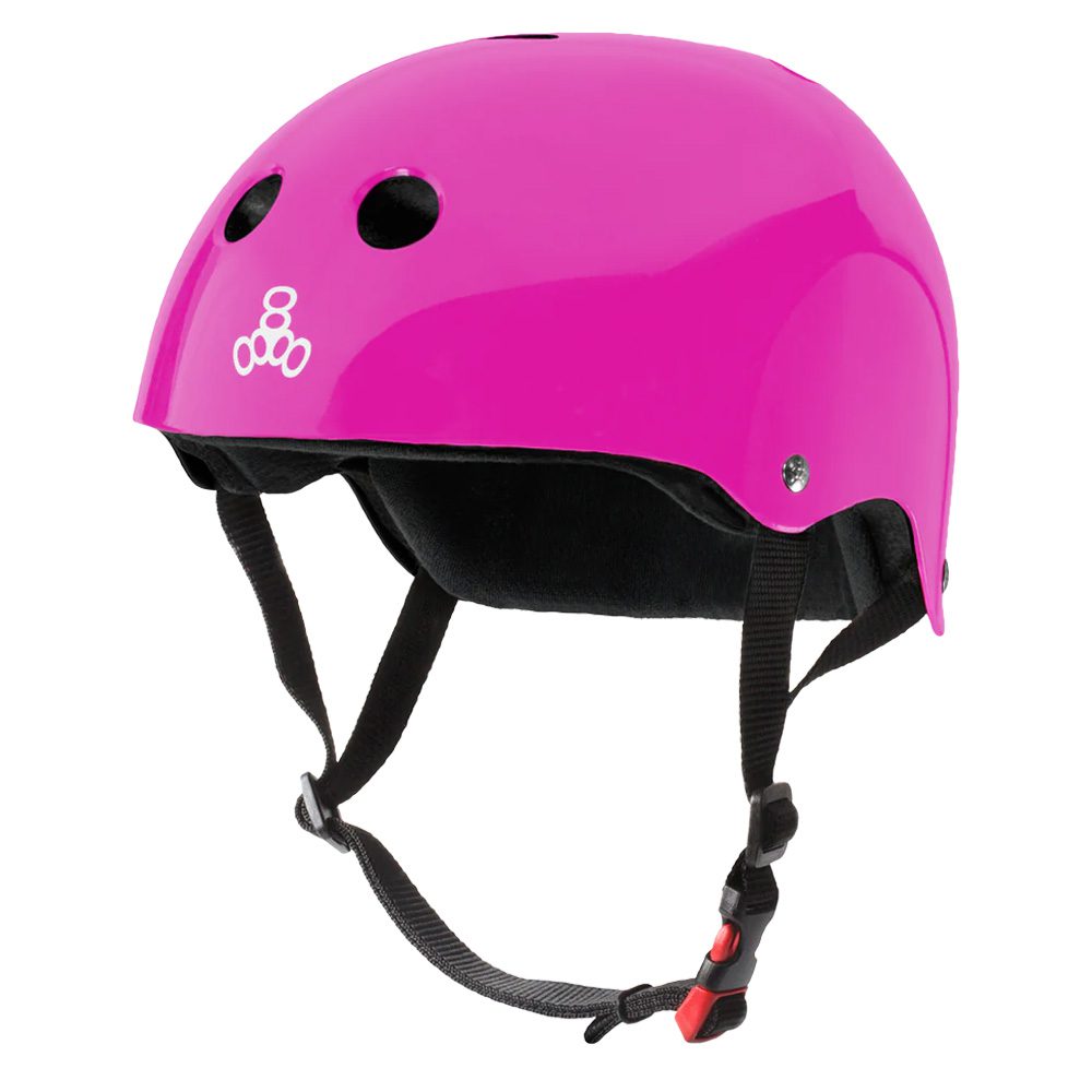Triple 8 Certified Sweatsaver Helmet Pink Glossy