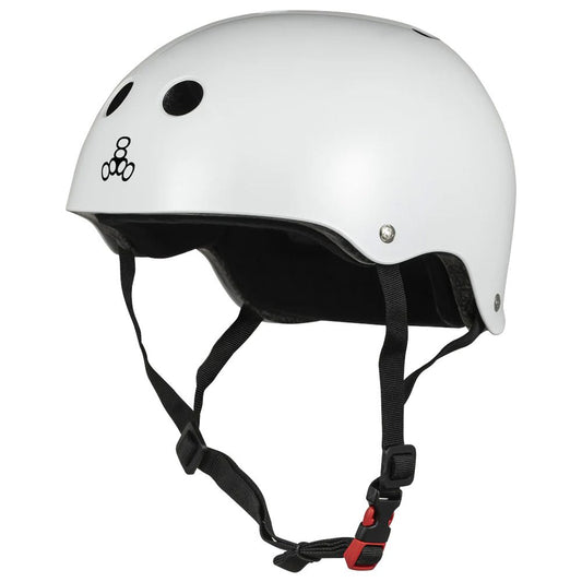 Triple 8 Certified Sweatsaver Helmet White Glossy