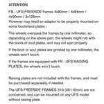 FR UFS RAISING PLATE - 1mm - x1