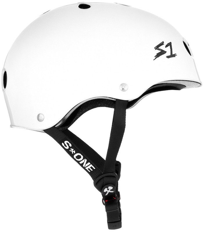S1 Lifer Helmet White Gloss W/ Checkers