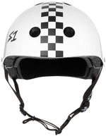 S1 Lifer Helmet White Gloss W/ Checkers