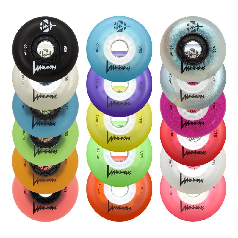 Luminous Inline LED Wheels 80mm