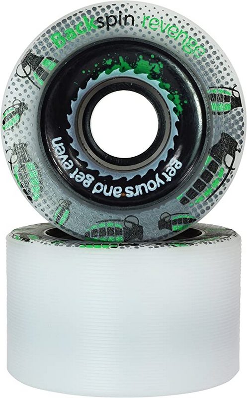 BackSpin Revenge Grey Roller Skate Wheels 62MM