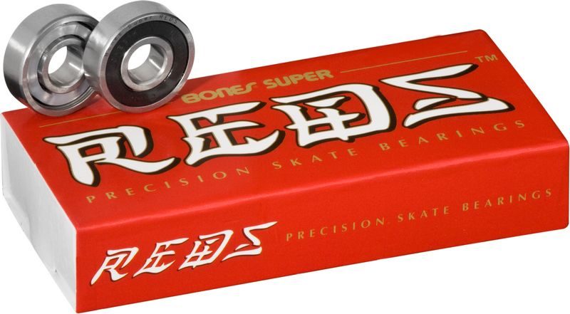 Bones Reds Sticker Bones Super Reds (16) Bearings - ROLLER SKATE USA