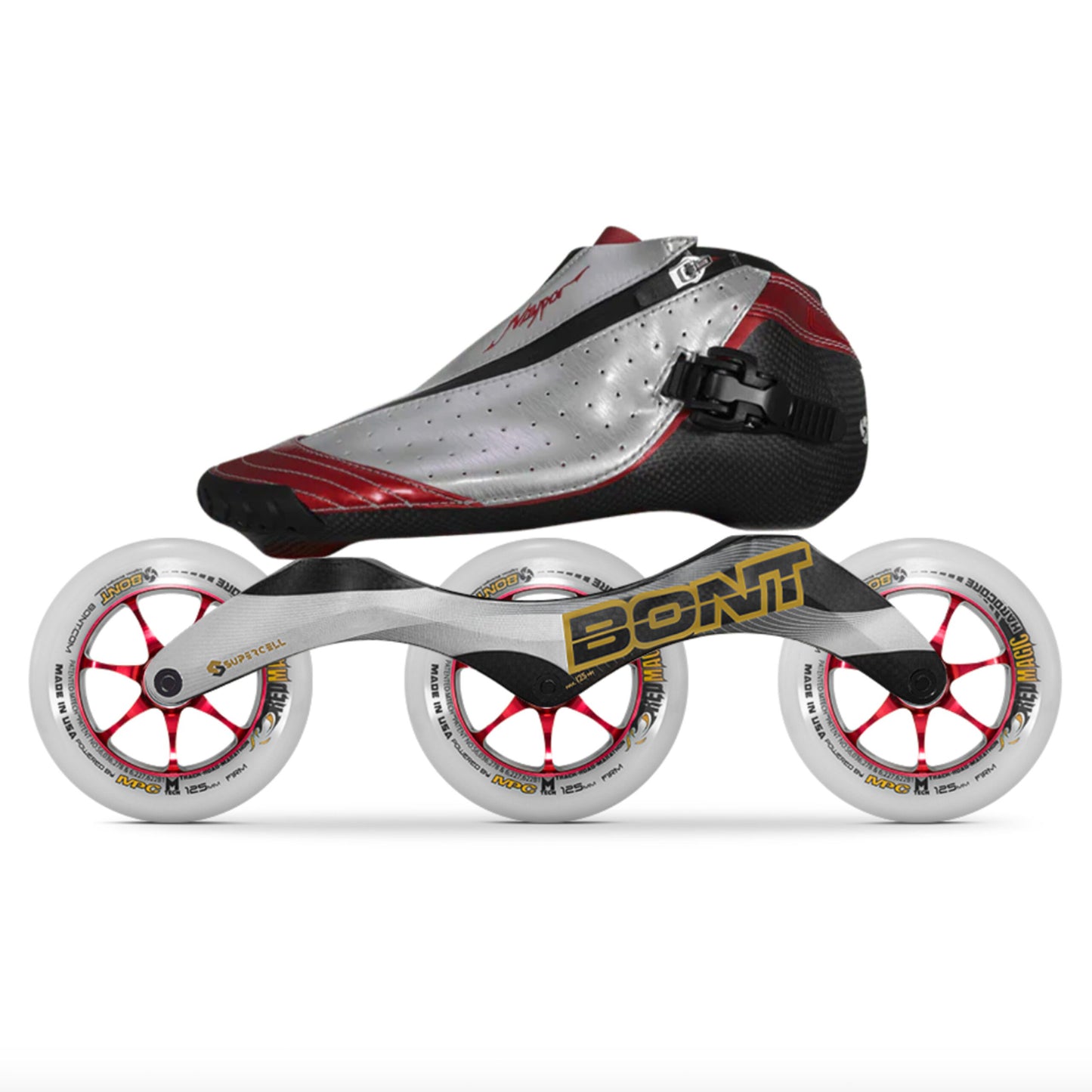 Bont Vaypor Zipper Toebox Inline Skate with Supercell Frame