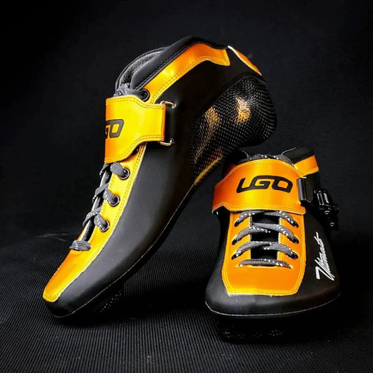 LGO Ultimate Black/Gold Skate Boot