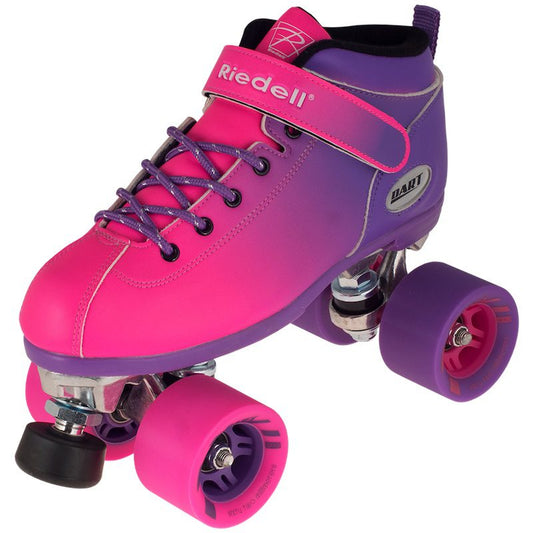 Riedell Dart Ombre Purple Pink Roller Skate