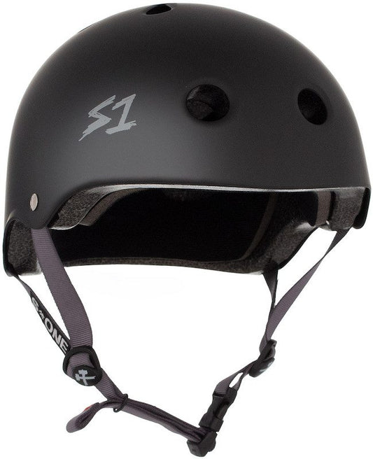 S1 Lifer Helmet Black Matte/Grey Straps