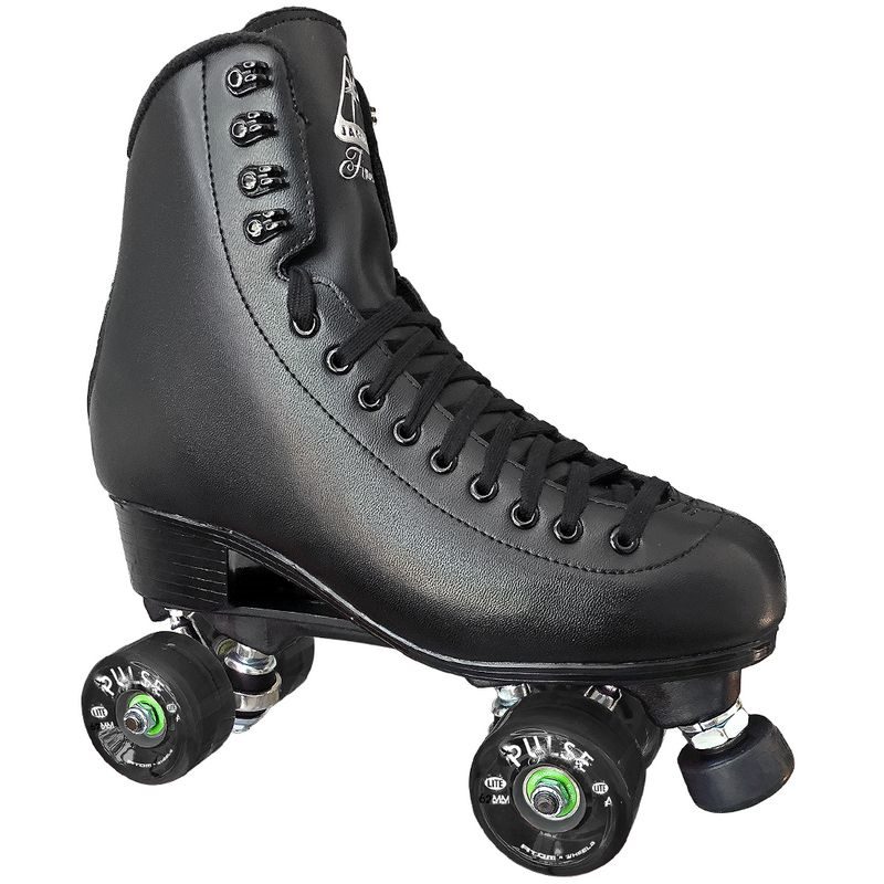 Jackson Black Finesse Viper Nylon Roller Skate Package with Pulse Wheels