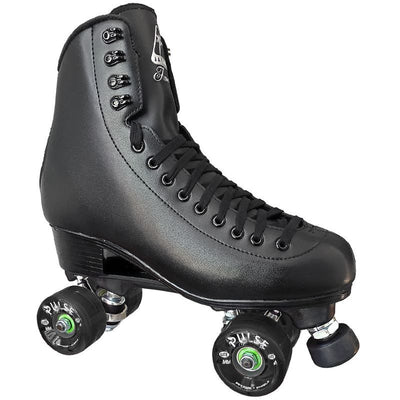 Jackson Black Finesse Viper Nylon Roller Skate Package with Pulse Wheels