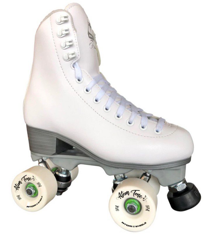 Jackson Finesse White Artistic/Rhythm Roller Skate Package with Tone wheels