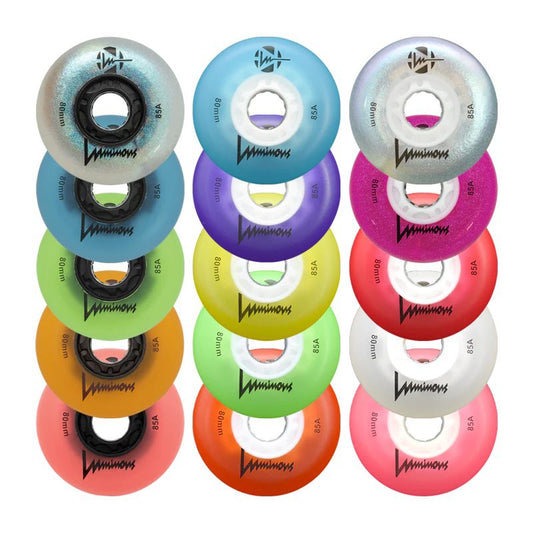 Luminous Inline LED Wheels 76mm