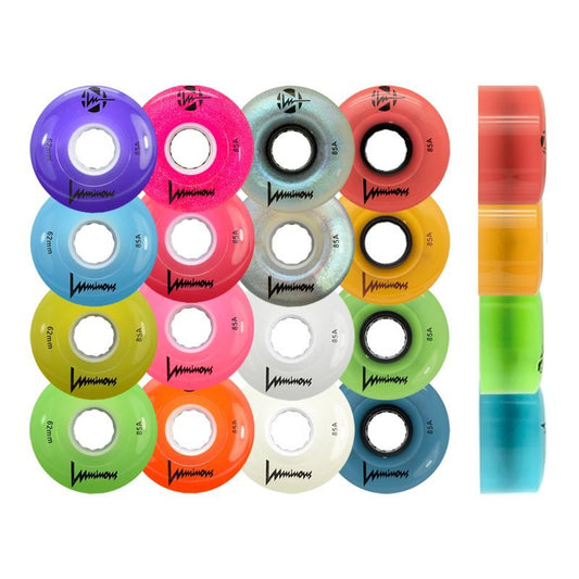 Luminous QUAD LED Wheels 62mm 85A