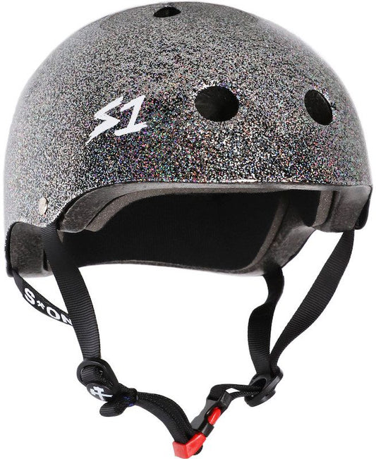 S1 Mini Lifer Helmet Double Black Gloss Glitter
