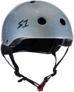 S1 Mini Lifer Helmet Silver Gloss Glitter