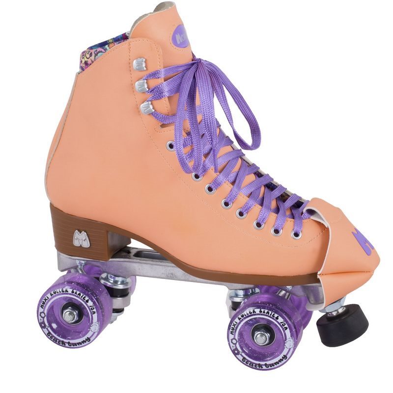 Moxi Beach Bunny Roller Skate in Peach Blanket - ROLLER SKATE USA