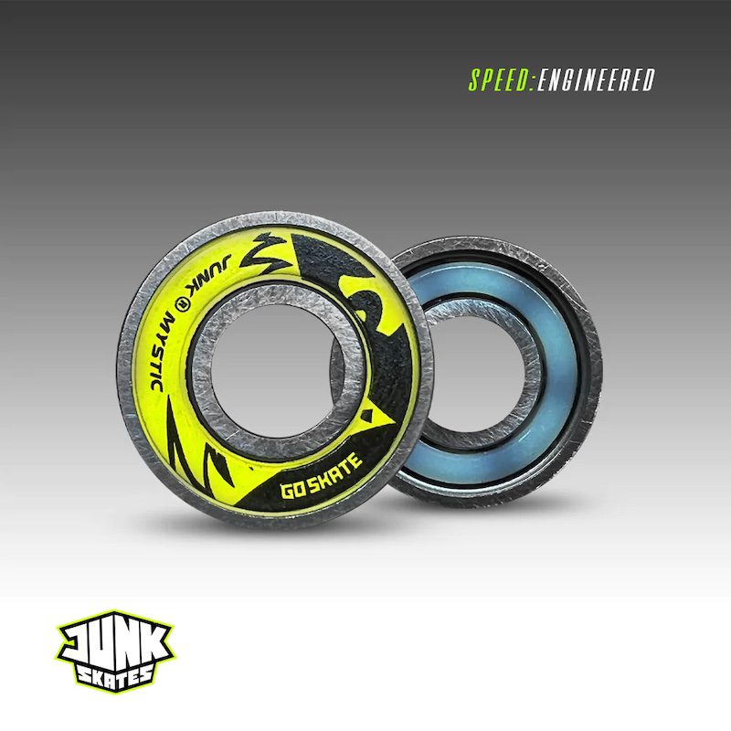 Junk Mystic Pro 6IX Ball Ceramic Skate Bearings (16 Pack)