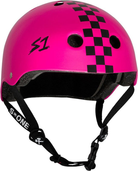 S1 Lifer Helmet Pink Gloss W/ Checkers
