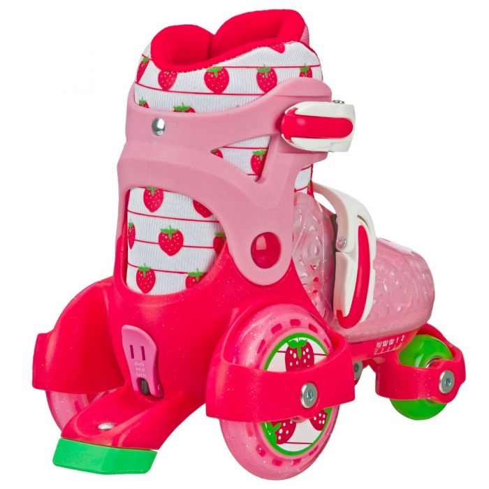 Roller Derby FUN ROLL Jr. Girl's Adjustable Roller Skates - Strawberry