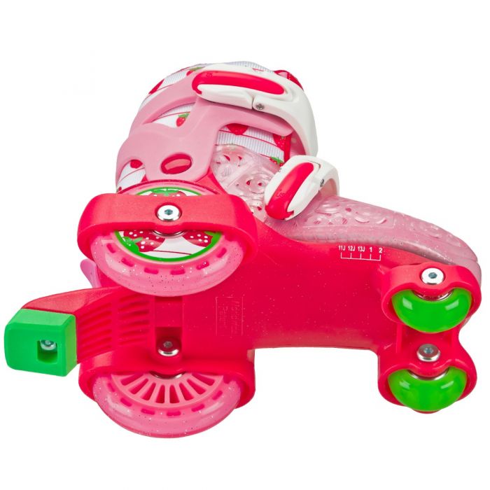 Roller Derby FUN ROLL Jr. Girl's Adjustable Roller Skates - Strawberry