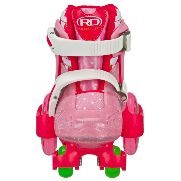 Roller Derby FUN ROLL Jr. Girl's Adjustable Roller Skates - Strawberry