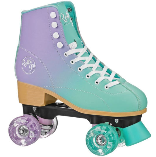 Roller Derby Girl Lilly Quad Skates Mint Purple