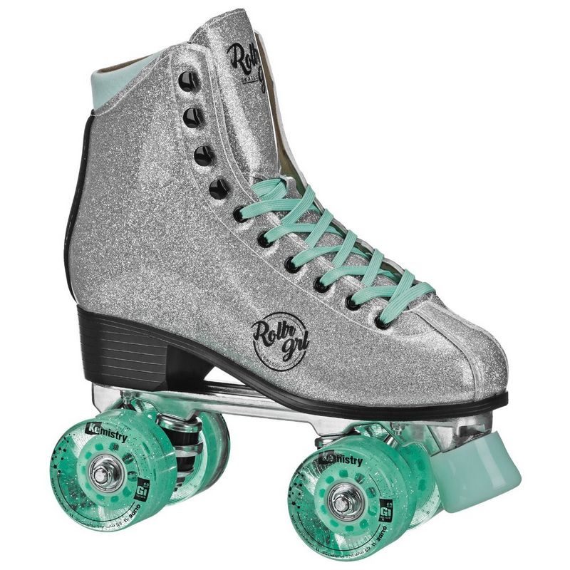 Roller Derby Rollr Grl Astra Silver Black Quad Skates