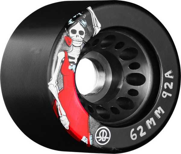 Rollerbones Day of the Dead Black Roller Skate Wheels