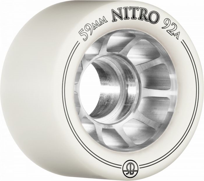Rollerbones Nitro White Roller Skate Wheels 59mm