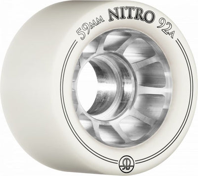 Rollerbones Nitro White Roller Skate Wheels 59mm