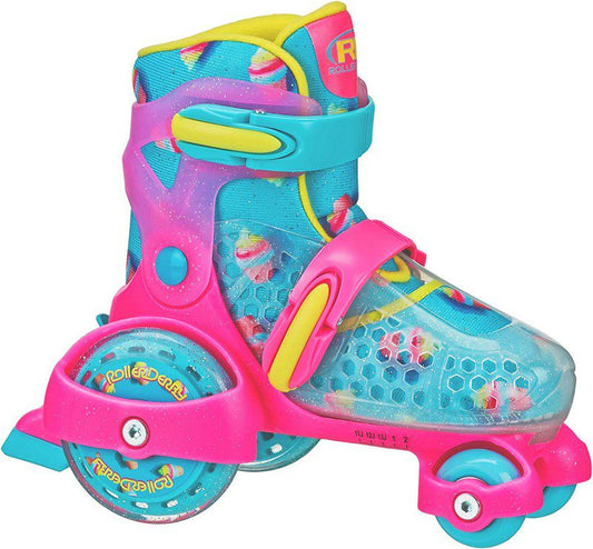 Roller Derby FUN ROLL Jr. Girl's Adjustable Roller Skates - Ice Cream
