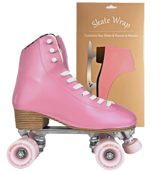 American Roller Skate Wrap Pink