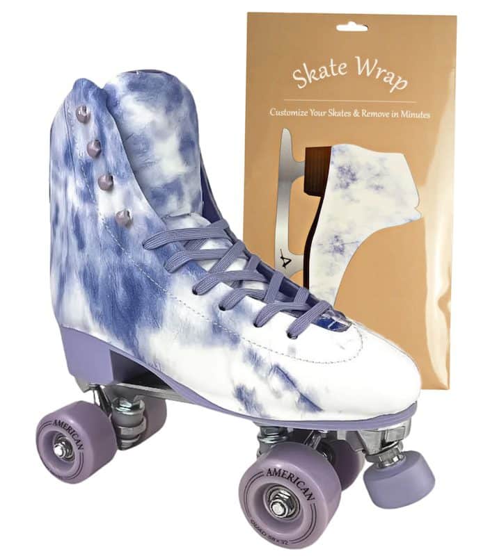 American Roller Skate Wrap Purple Tie-Dye