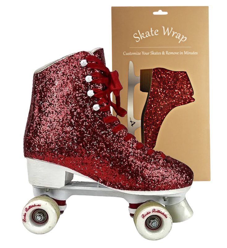 American Roller Skate Wrap Sparkle Red