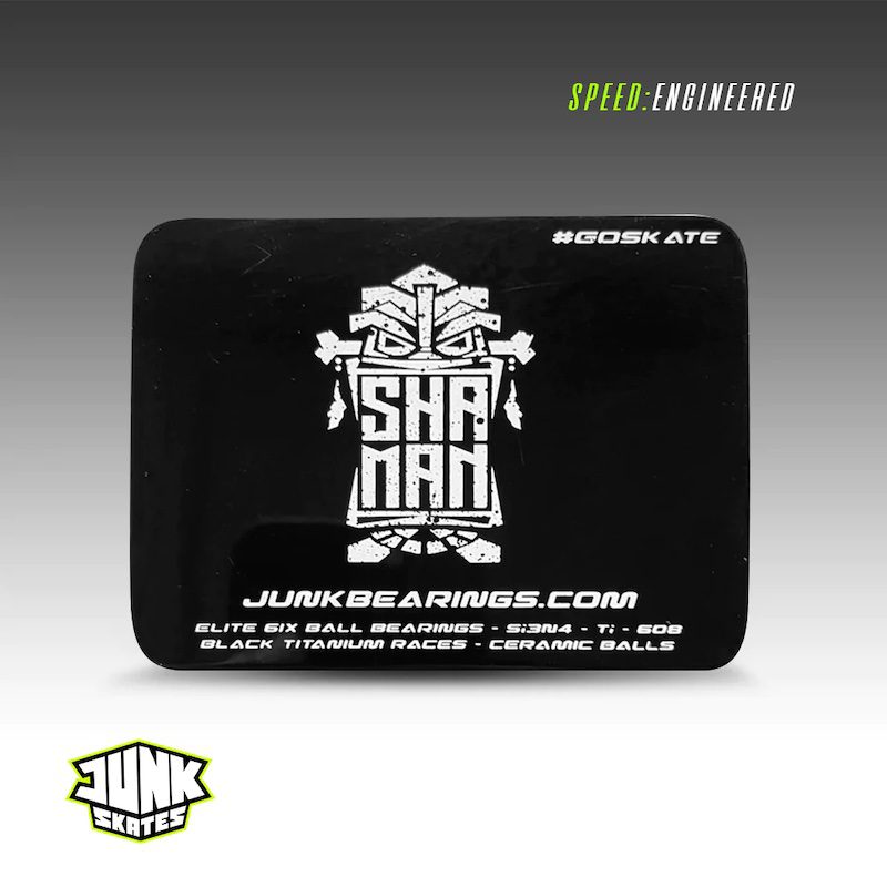 Junk Shaman 6IX Ball Ceramic + Black Titanium Bearings (16 Pack)