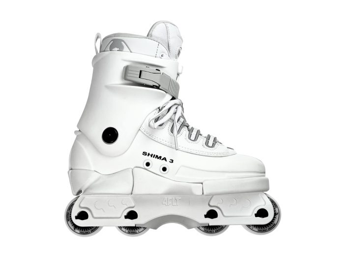 Razors Shima3 White Aggressive Skates - ROLLER SKATE USA
