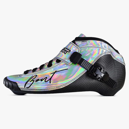 Bont BNT 195mm Inline Speed Skate Boots Silver Rainbow