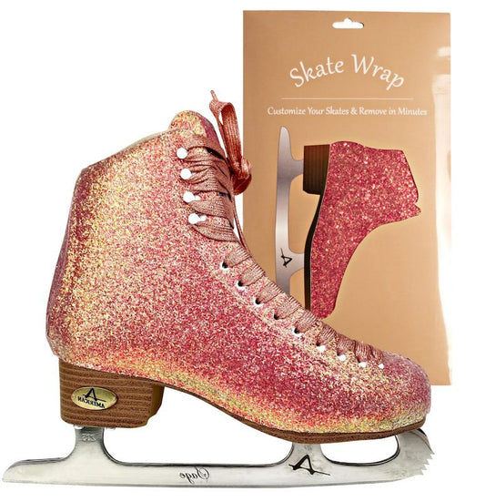 American Ice Skate Wrap Sparkle Light Pink