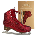 American Ice Skate Wrap Sparkle Red
