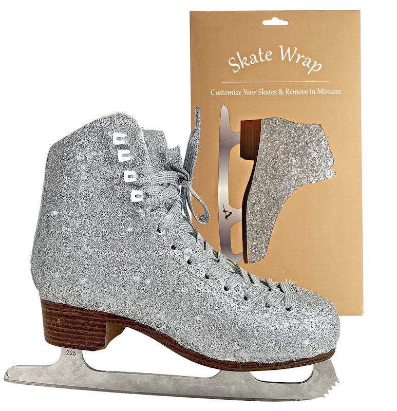 American Ice Skate Wrap Sparkle Silver