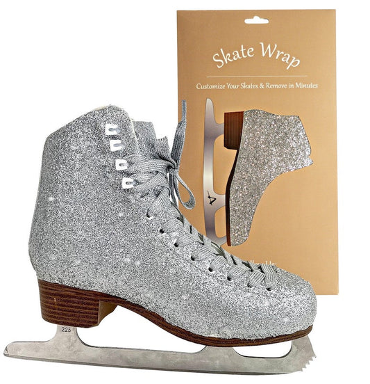 American Ice Skate Wrap Sparkle Silver