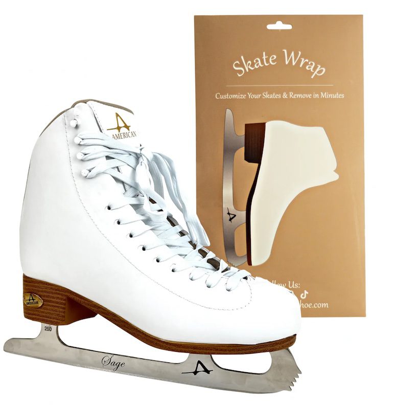 American Ice Skate Wrap White