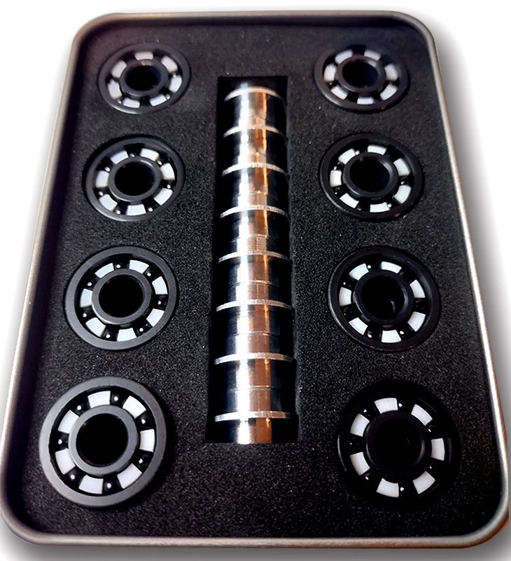 Tornado F-5 Black Si3N4 ball Ceramic W/ Si3N4 Compound races Bearings